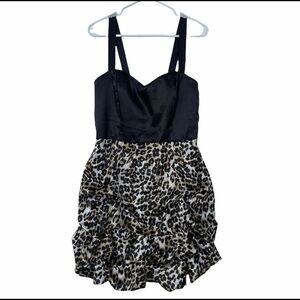 STUDIO Y Cami Leopard Balloon Mini Party Dress, 11/12